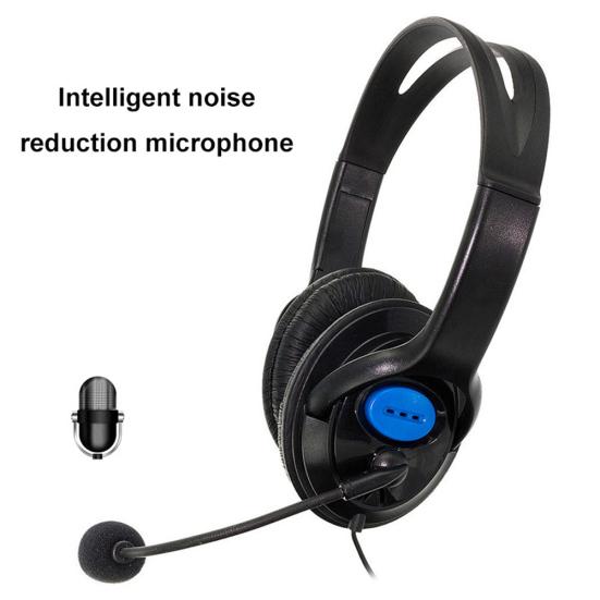 Wired Noise Cancelling Gaming Headset Headphones with Microphone for Sony PS4