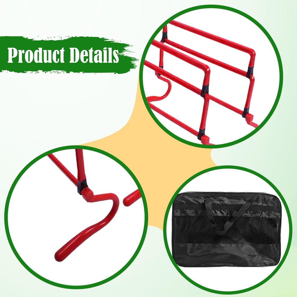 5Pcs Agility Hurdles Adjustable Height Speed Training Equipment for Hurdle Football