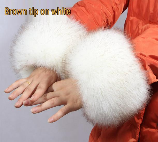 Women's Fluffy Faux Fur Wristband & Cuff Sleevelets