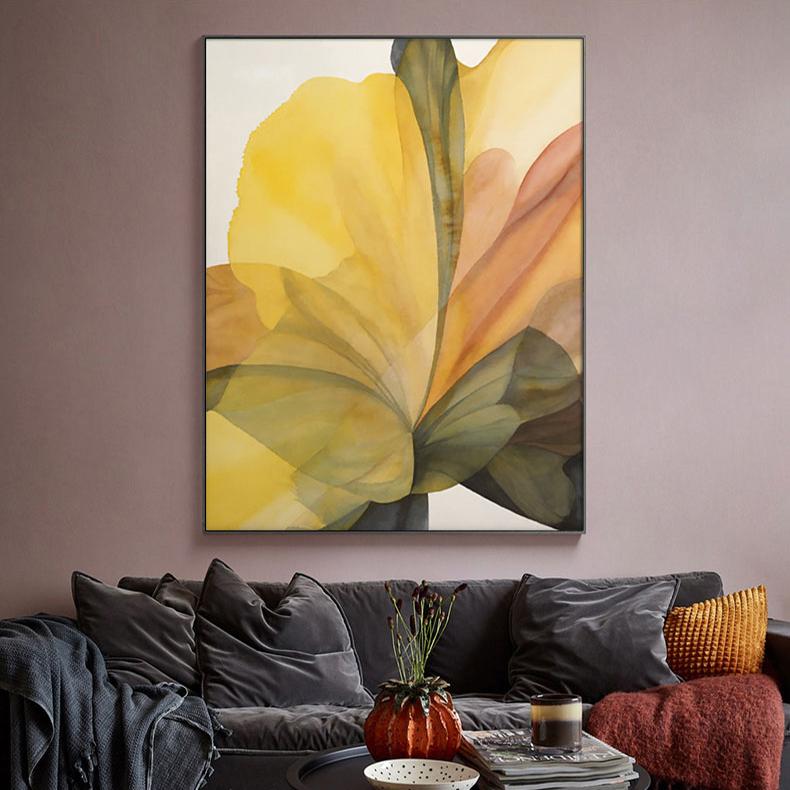Nordic Modern Flower Scandinavia Floral Posters and Prints for Living Room Office Decor Abstract Canvas Painting  Wall Art Decor
