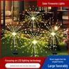 Solar LED Fireworks String Lights - Copper Wire Lights for Christmas, Festival, Courtyard, and Lawn Decor.