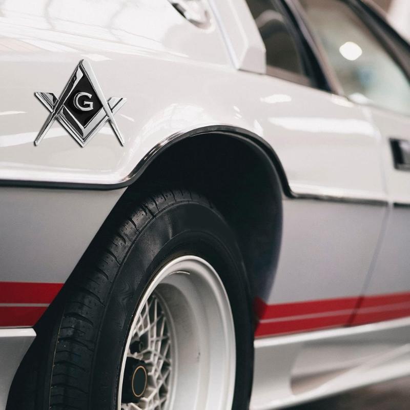 Masonic Fraternity Emblems Decal Badge Sticker Strong Adhesive Long Lasting Shine for Car Truck Motorcycle Accessories