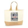 Jute Bag 80 Years Experience Beach Tote Bag Man Woman Birthday