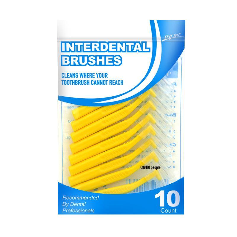 L-Shaped Interdental Brushes - Pack of 10