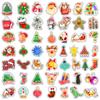 50 Christmas Water Cup Pvc Stickers Stickers Water Cup Luggage Notebook Scooter Motorcycle