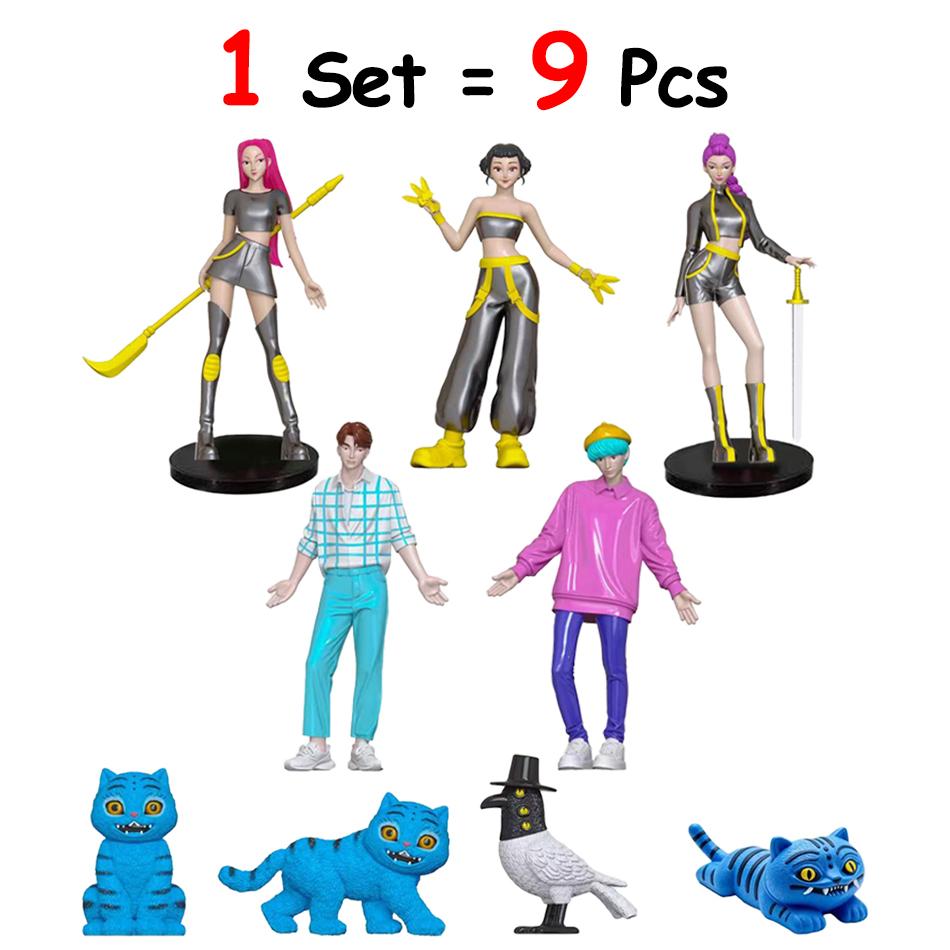 NEW Anime KPop Demon Hunters Doll Vinyl Toy Derpys Tiger Rumi Mira zoi Zoey Sussy Character Figurine Birthday Gift Fan Club Gift