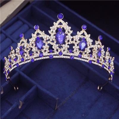 Vintage Gold Queen Princess Wedding Crown Princess Crystal Diadem Bridal Hair Jewelry Bride Tiaras Headbands Tiara De Noiva