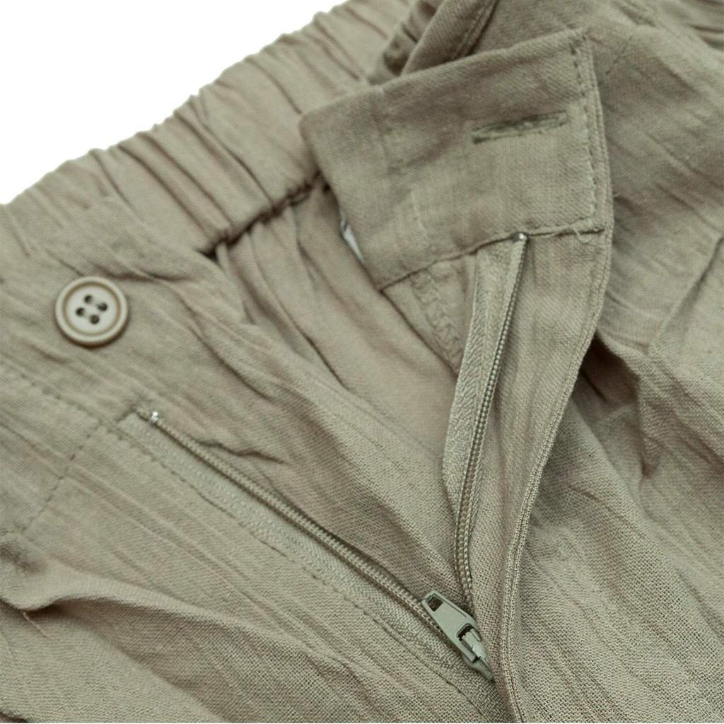 Summer Tsumugi Willow Size [Kyoetsu] Samue, Washable, Style, Fabric, Cotton, 14, Men's (M, Grass)