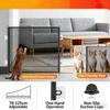 Retractable Cat Gate Anti-Jump Pet Fence - Adjustable Indoor Barrier for Cats with Walk-Through Door