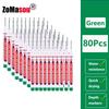 1/8/40/80Pcs Long Head Markers Pen Multi-purpose for Woodworking Tile Decoration Deep Hole Marker Pens Red/Black/Blue/Green Ink