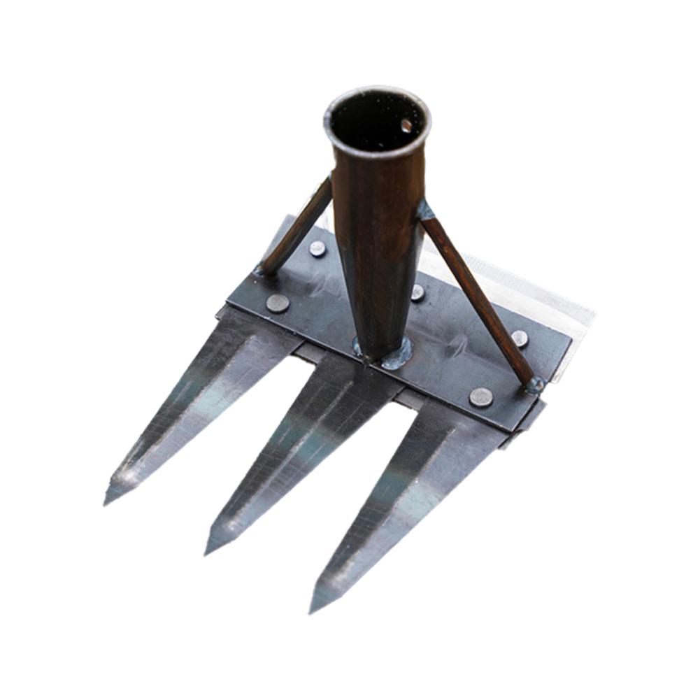 2/3/4/5/7 Teeth Heavy-Duty Steel Garden Hand Weeding Complete Detachable Agricultural Rake Tool N2O6