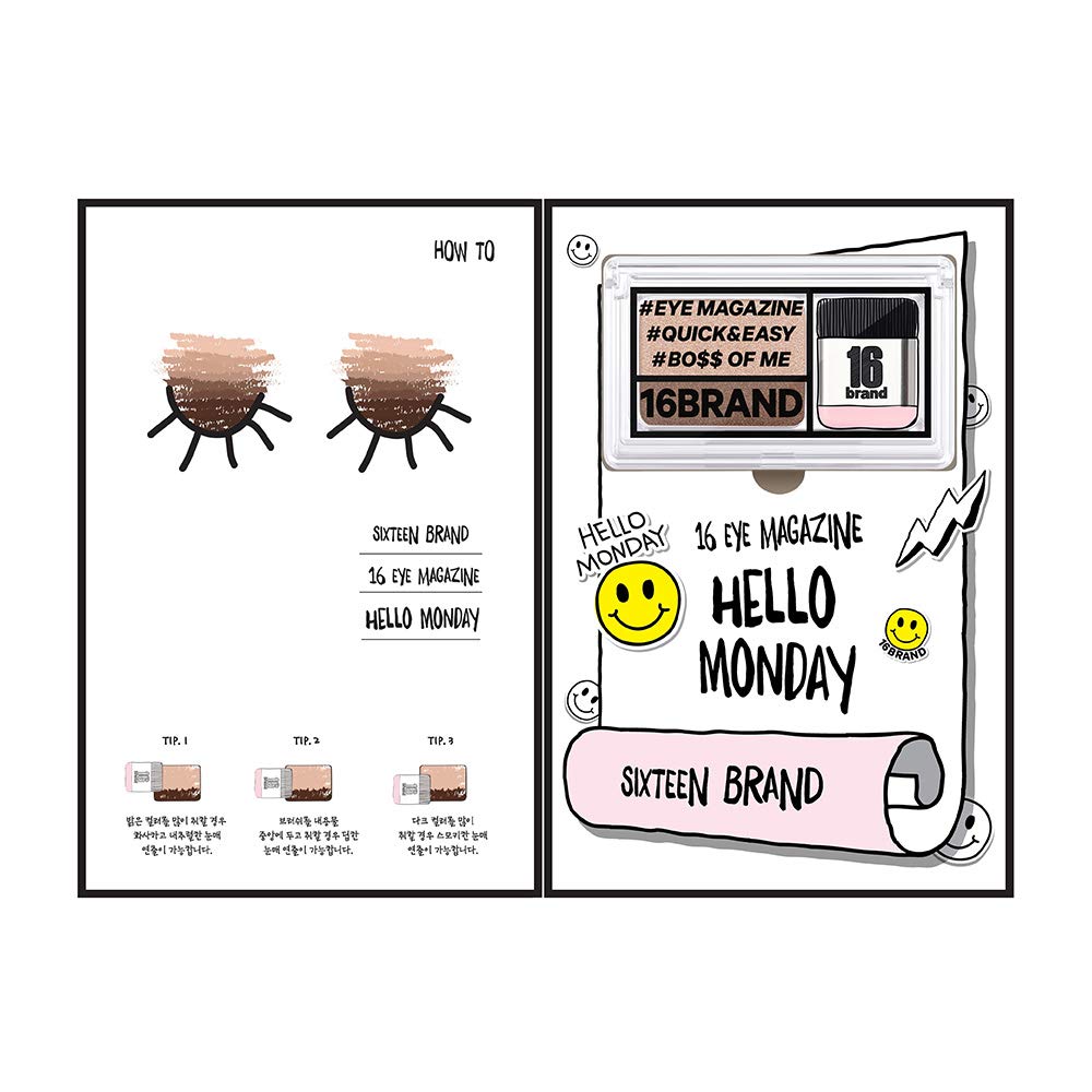 Sixteen Brand Eye Magazine HELLO MONDAY Eyeshadow 16brand (2g)