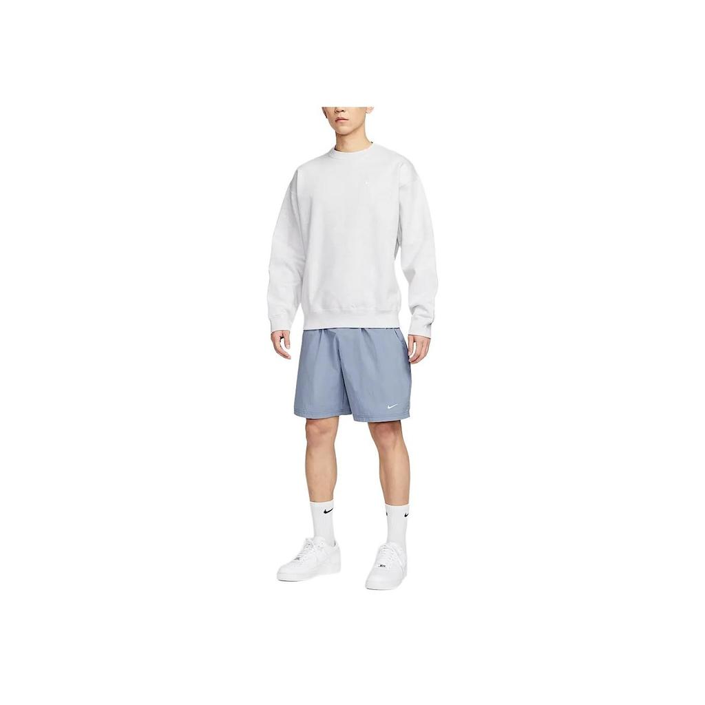 Nike Solo Swoosh Lockere Web-Mode Vielseitige Freizeitshorts Herrenshorts Schieferblau IF0619-493