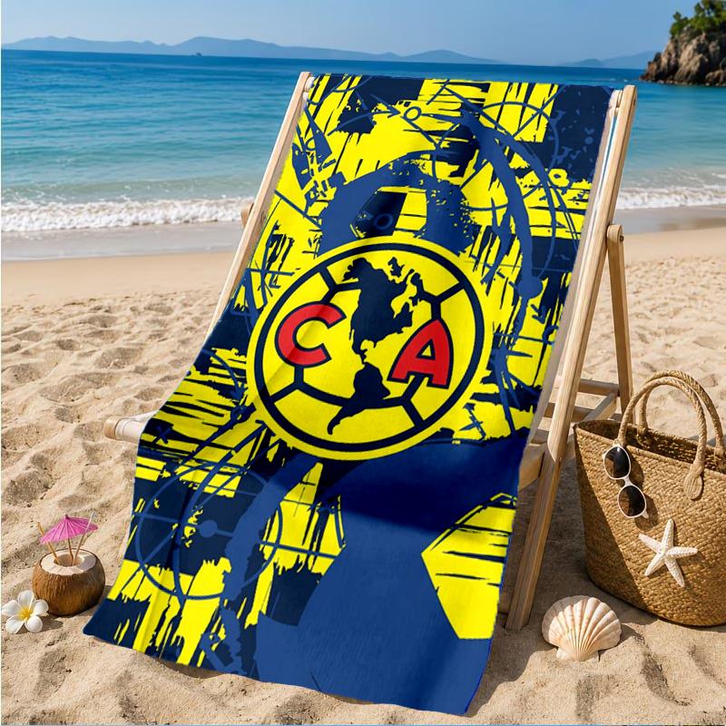 Club America Emblem Beach Towel, Quick-drying, Easy to Care for, Suitable for Both Fitness and Beach Vacations,Sports Essential