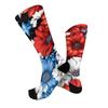 Women Breathable Comfortable Crew Socks Mid Calf Socks with Independence Day Themed Print Soft Stretchy Material for Daily Wear