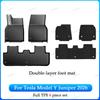For Tesla New Model Y Juniper Premium/Performance 2026+ TPE Floor Mats Luggage Mat Wear-resistant Foot Pads ModelY Trunk Mats