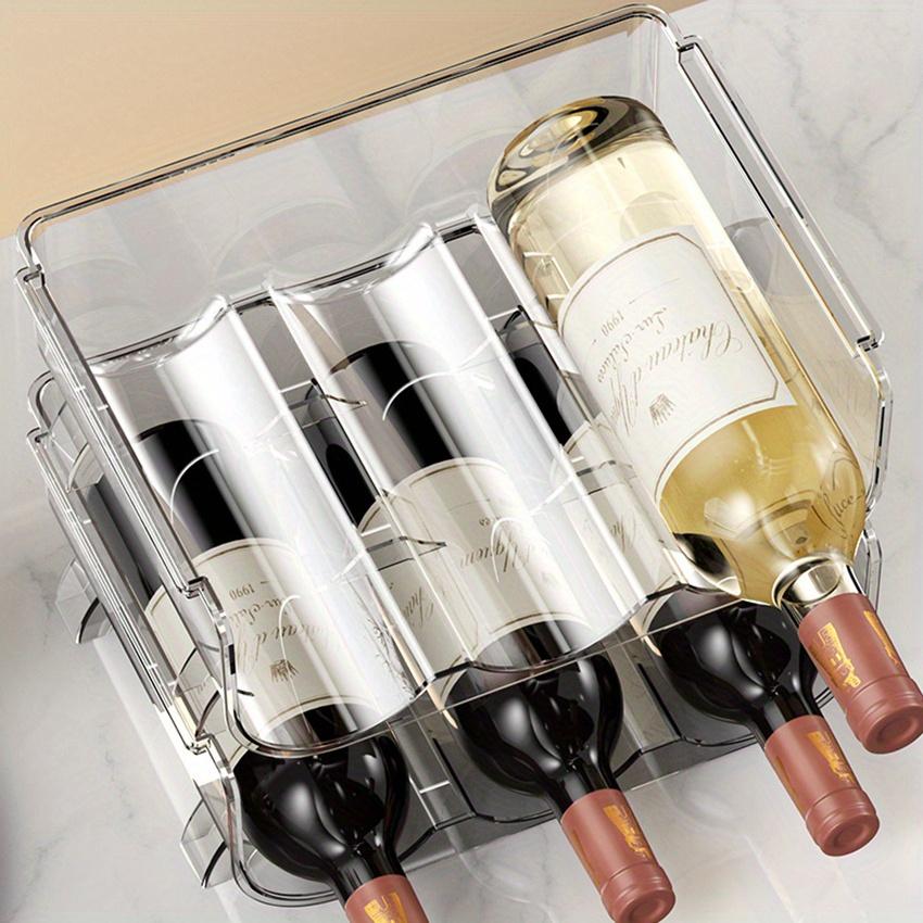 Suitable for Cabinets, Water Bottle Holder,Stackable Cup Holder, Kitchen Storage Organization and Storage, Plastic Refrigerator