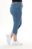 Damenmode Übergröße Shorts & Bermudas Plus Size Jeans Capri mit Schlitz (Taschen- und Stickereidetail)
