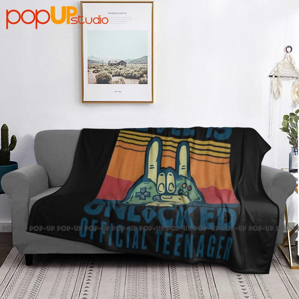 Birthday Level 15 Unlocked Teenager Style Gaming Ultra-Soft Blanket Quilt Winter Sofa Cover Bed Covers
