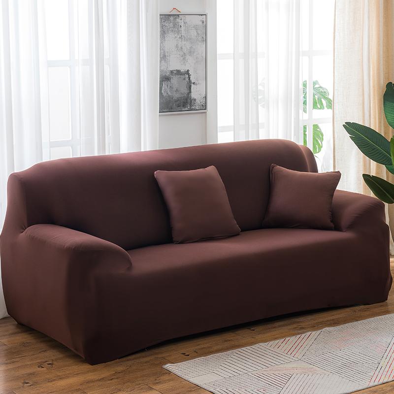 Solid Color Elastic Sofa Covers for Living Room Spandex Sectional Corner Sofa Slipcovers Couch Chair Cover Funda De Sofá