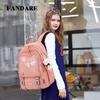 FANDARE Women's Large Capacity Backpack for Girls, Elementary School, Middle School, and High School Students, Carry-On Backpack with Cute Bear