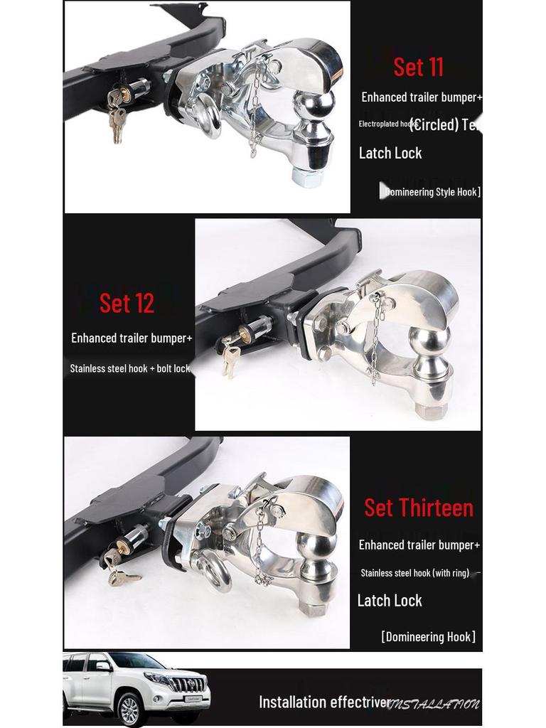 Compatible Tow Hook Support for Toyota Fortuner & New Crossover