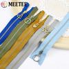 5Pcs Meetee 3# 15-30cm Metal Zippers Bags Closed End Auto Lock Zipper for Clothes Repair Kit DIY Sewing Material Accessories