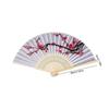 Fancy Chinese Silk Bamboo Hand Held Folding Cherry Blossom Wedding Party Fan Traditional Chinese Dance Fans Home Wall Decor