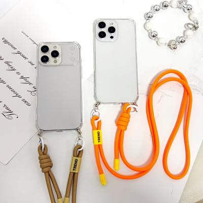 Strap Case For Xiaomi 15T Pro Mi 14T Redmi 15 15C 14C 13 13C Note 14 Pro Plus Crossbody Cord Lanyard Shockproof Clear Soft Cover