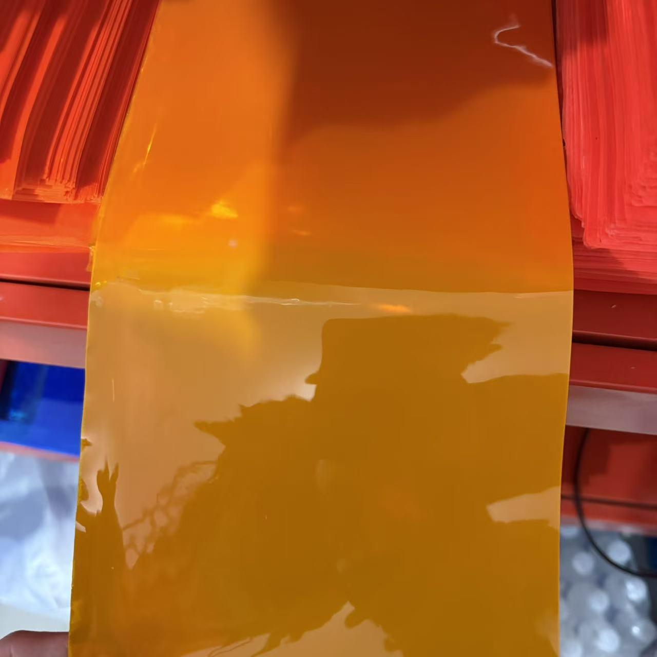 Golden Yellow Reflective PVC Film: Eco-Friendly, High-Brightness, Luminous, Waterproof Night Warning Sheet 47*49cm Gold Material