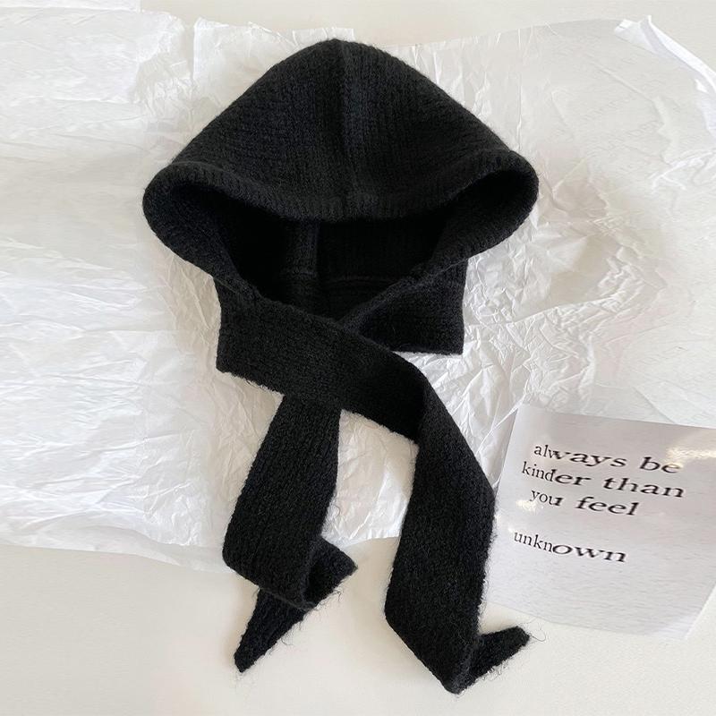 Autumn And Winter Balaclava Hat Children, Scarf One-Piece Hooded Shawl With Woolen Hat For Warmth, Ear Protection, And Neck Scarf