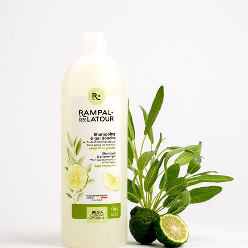 Шампунь-гель для душа Шалфей Бергамот 1 л (Шампунь и гель для душа)