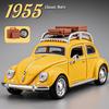 1/32 Beetle 1995 Classic Car Alloy Car Model Sound and Light Pull Back Children's Toy Collectibles Birthday Gift