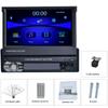 Reakosound Autoradio 1 Din 7'' Touch Screen Lettore multimediale universale per auto con ricevitore radio FM Bluetooth Supporto USB e telecamera posteriore