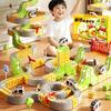 Magical Versatile Magnetic Track Cube Children'S Electric Train Puzzle Toy Boys And Girls Diy Building Block Assembling Toy Gift