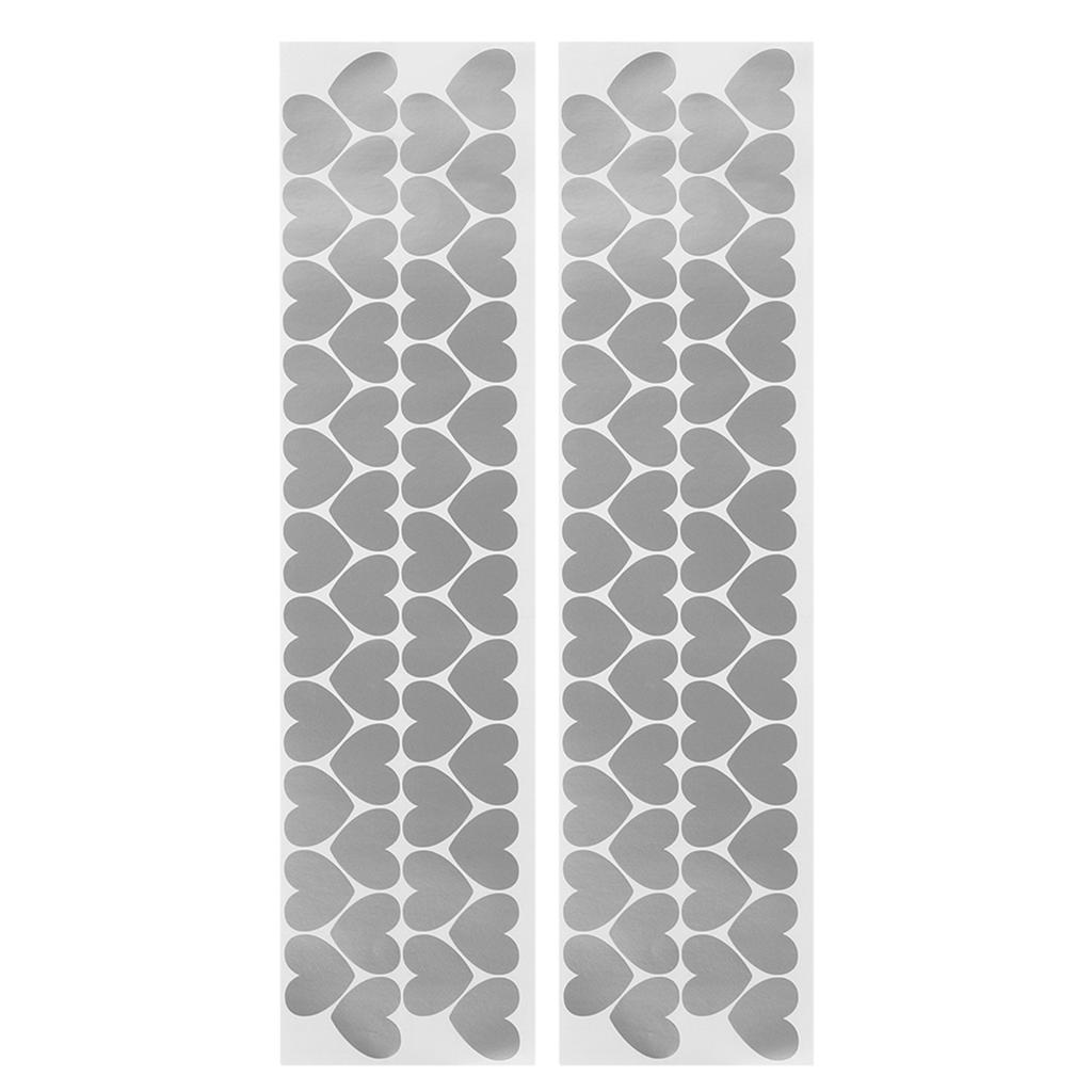 Wall Sticker Decal DIY Wallpaper Sticker for Home Living Room Dormitory Decoration Silver 3.5x3cm