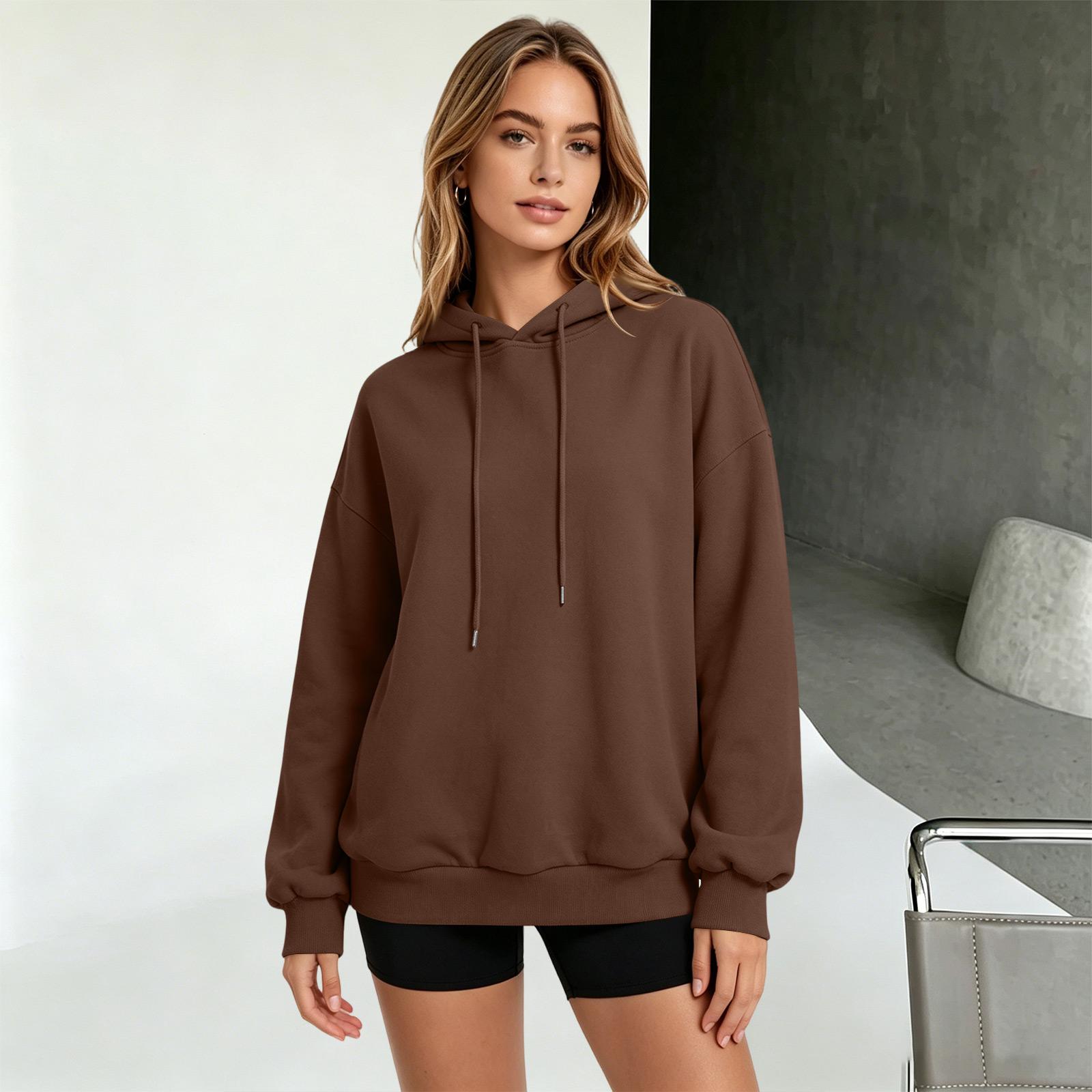 Women s Casual Long Sleeve Hoodie Pullover Fashionable XXXL