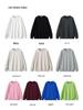 Unisex 430g Heavyweight Round Neck Sweatshirt - Solid Color, Basic Style, High-Quality Cotton Feel