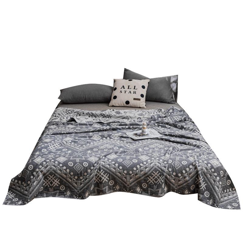 The New Cotton Four-layer Gauze Towel Quilt Is Covered with A Nap Air Conditioning Blanket and A Summer Cool Quilt and A Casual Blanket All Cotton