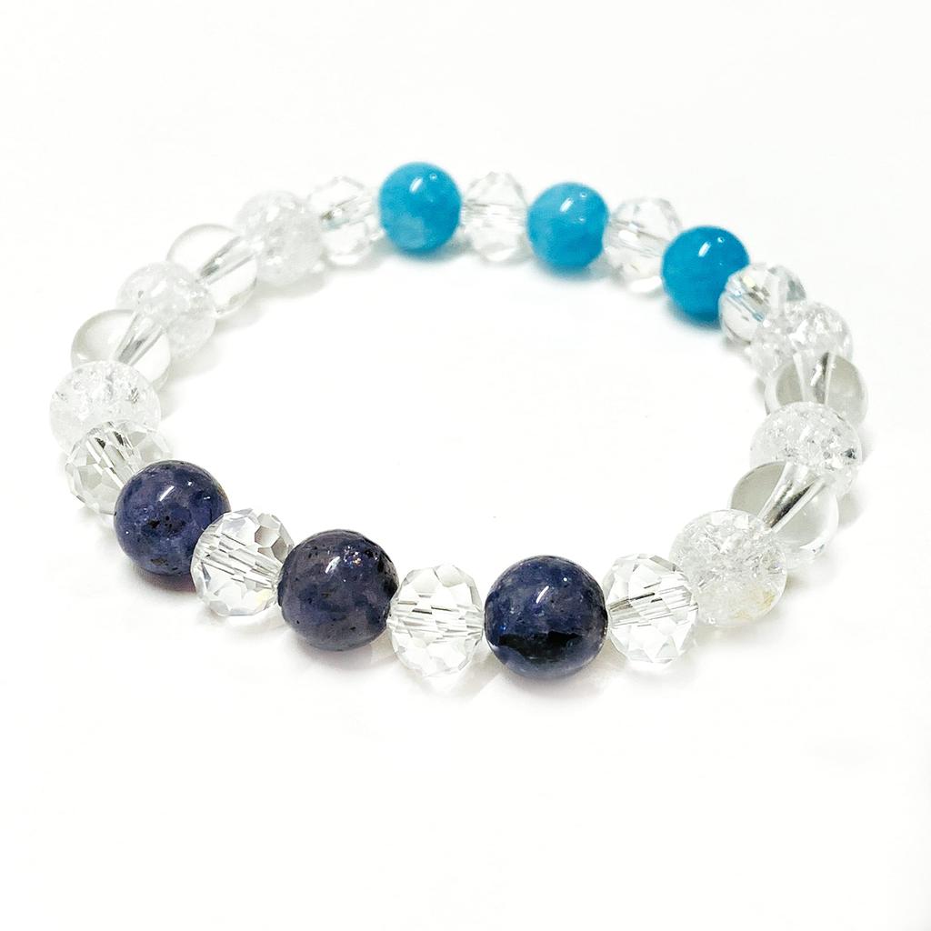 Wählen Sie aus 2 Typen Niedliches Damen 8mm Elegantes Naturstein Kraftstein Armband Kristallquarz Rissquarz Geld Glück Arbeitsglück Beziehungen Liebesglück
