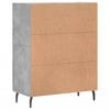 Sideboard Concrete Grey 69.5 X 34 X 90 Cm Particleboard