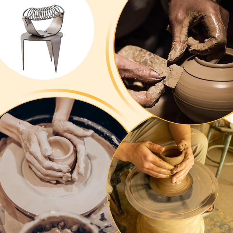 Pottery Clay Glaze Clamps Ceramic Glazing Tools Easy Cleaning Glazed Clamps Porcelain Crafts Tools Pottery Glaze Coloring Clips