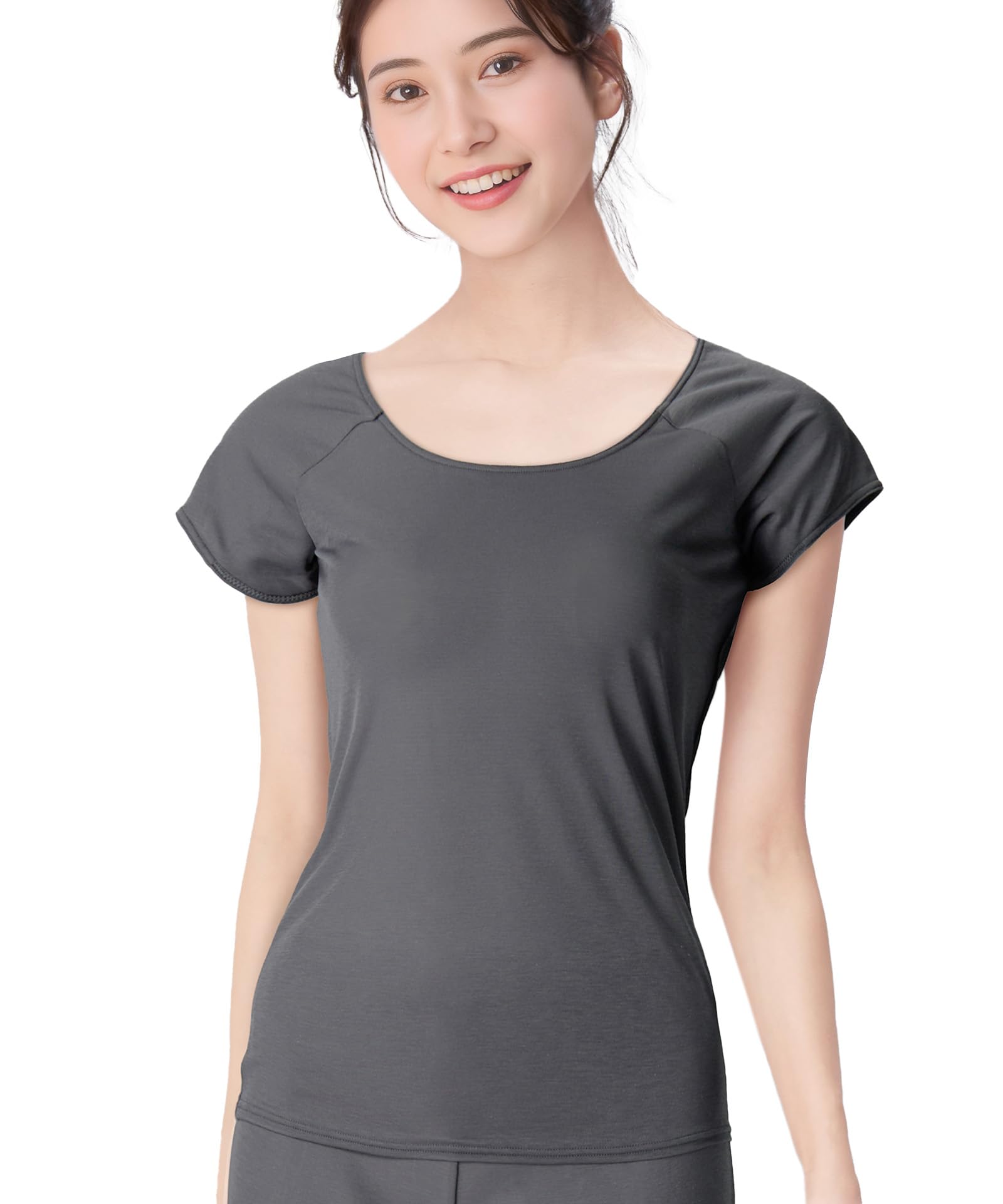 

cotton blend antibacterial and deodorizing Instant OB Wing/Wacoal Women s Underwear Sweat-resistant, (body fabric), (body fabric), Dry, 2/4 Sleeve,