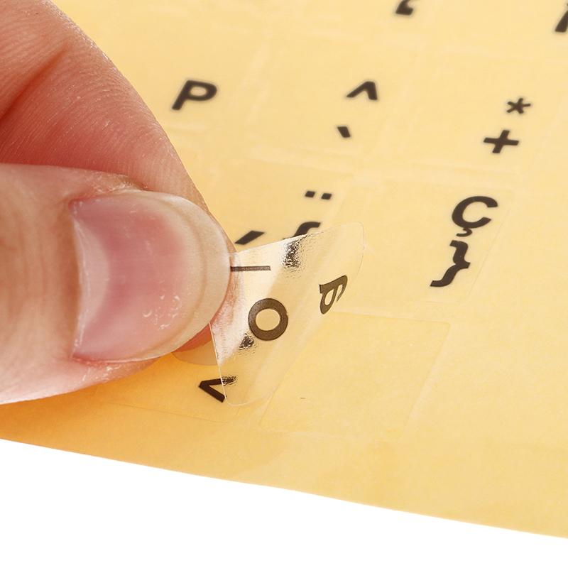 1Sheet Standard Spanish Portuguese Language Transparent Keyboard Stickers