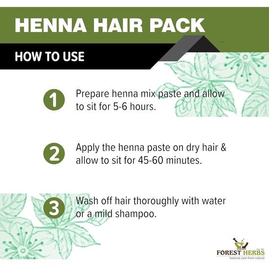 The Forest Herbs Natural Care From Nature Herbal Henna Powder, 500g Enriched with Precious Herbals for Hair Colour & Conditioning - Brown
