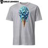 Ice Scream Cone Skull  Graphic Print Tee - One Scoop of Spooky, Please! T-Shirt