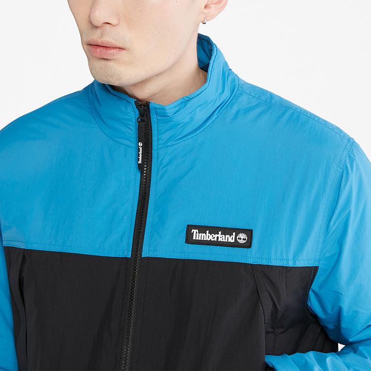 Timberland Color Block Outdoor Sports Casual Cotton Jacket Men Jacket Belize-Sea Black A5Z89-CZ9