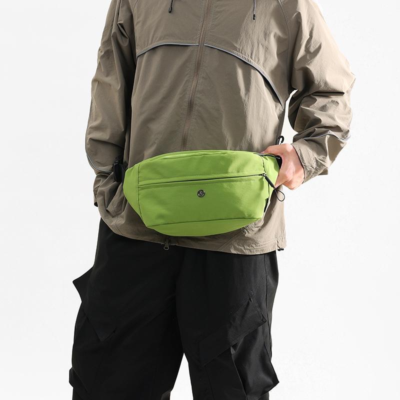 Cycling Chest Bag Solid Color Waist Bag Outdoor Large Capacity Crossbody Bag
