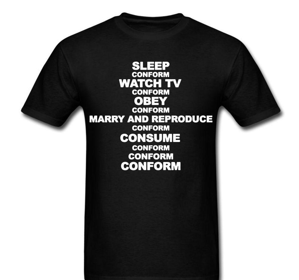 Conform Anarchy Protest T shirt tee XXXXL