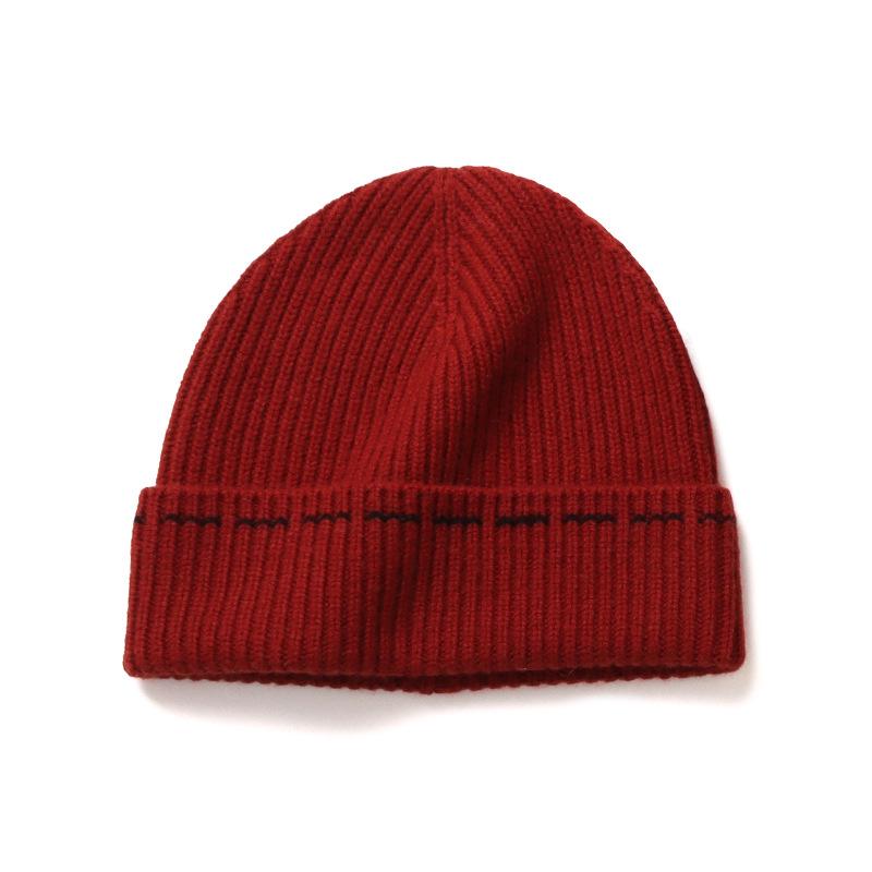 Premium Cashmere Knitted Beanies Women Men Trawler Autumn Winter Hat Soft Warm Ribbed Fisherman Hair Bonnet